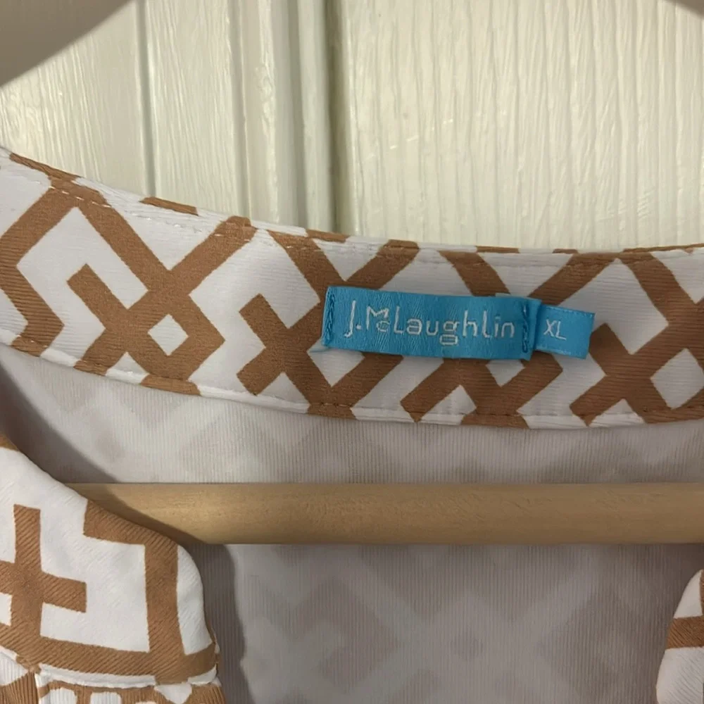 J. Mclaughlin Lola sleeveless geo print dress szXL - Picture 3 of 4